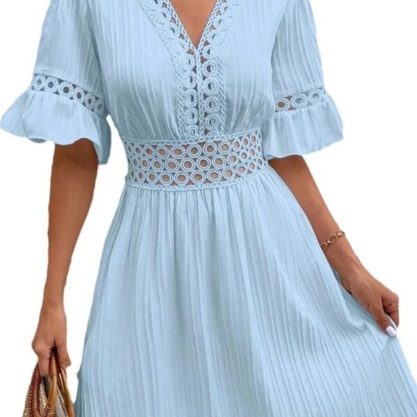 Robe d'Été Plage Manches Évasées