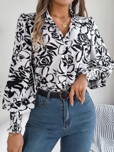 Blouse fleurie femme coton style bohème