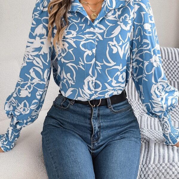 Blouse fleurie femme coton style bohème