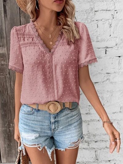 Chemise femme coton lin ample décontractée chic