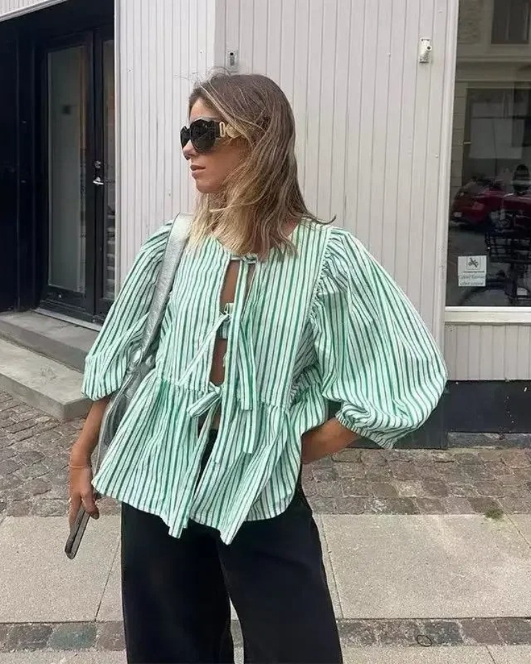 Chemise oversize femme style décontracté coloré
