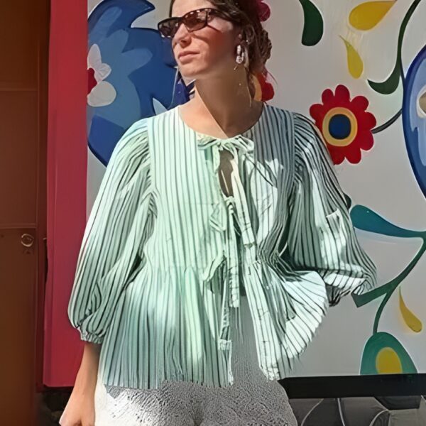 Chemise oversize femme style décontracté coloré