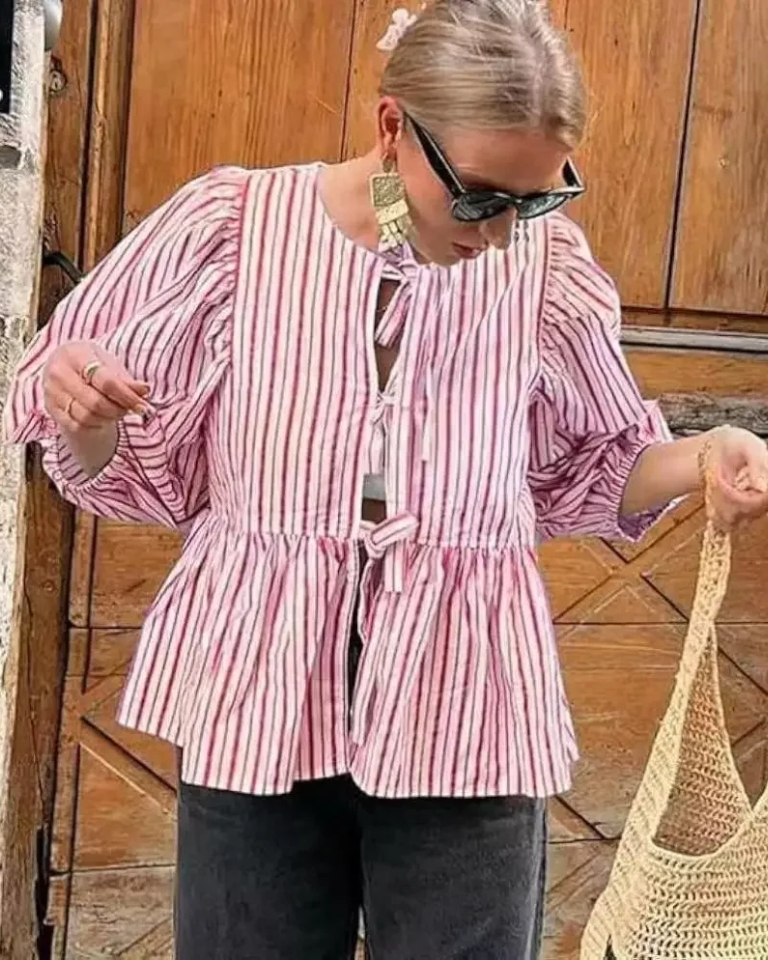 Chemise oversize femme style décontracté coloré