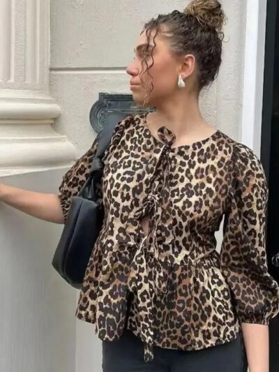 Chemise oversize femme style décontracté coloré