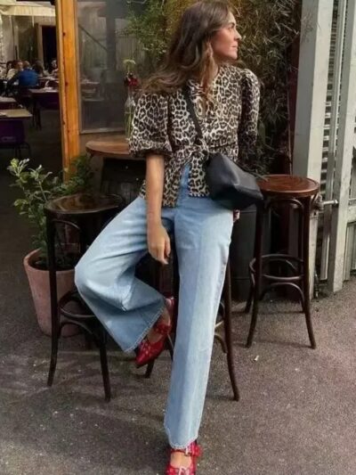 Chemise oversize femme style décontracté coloré