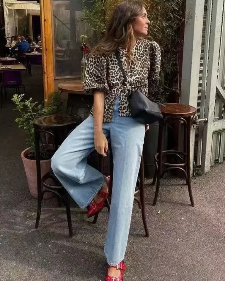 Chemise oversize femme style décontracté coloré