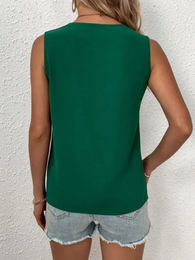 Haut femme dentelle col V décontracté