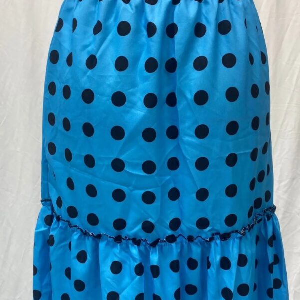 Jupe longue bohème à pois élégante