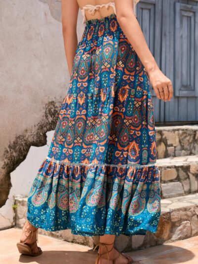 Jupe longue bohème imprimé